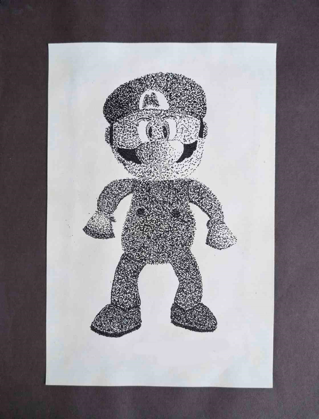 Stippled Mario